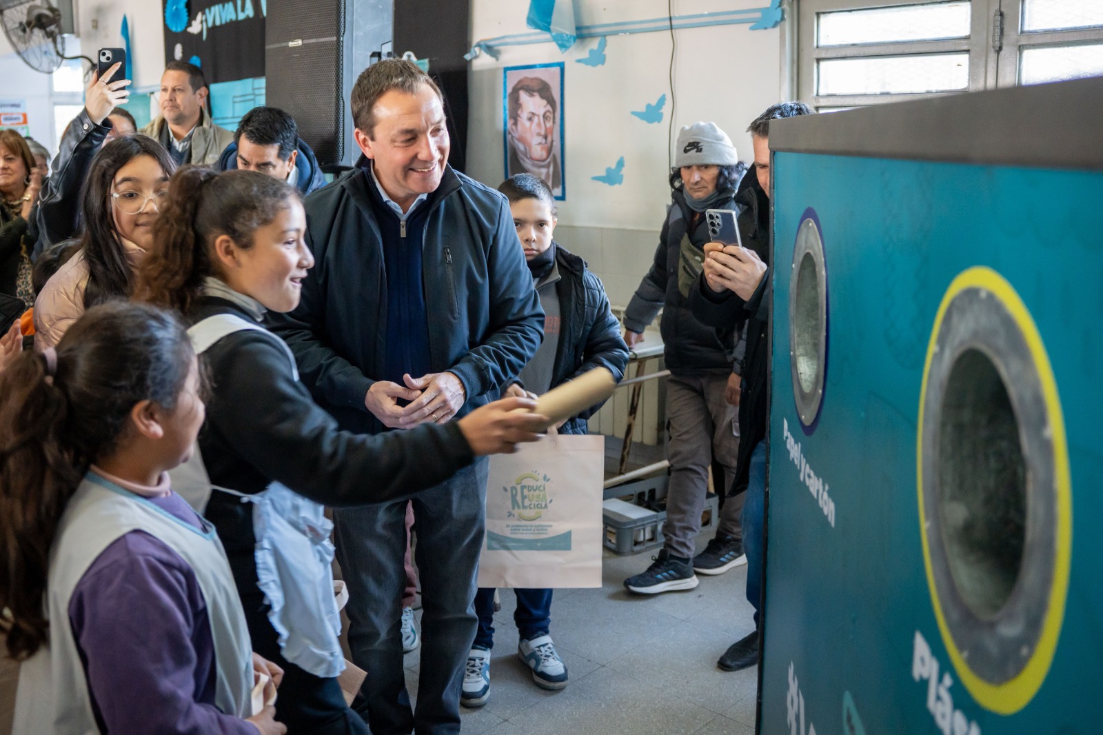 Nueva infraestructura sustentable: inauguraron un Punto Ambiental en la Escuela Primaria N° 14
