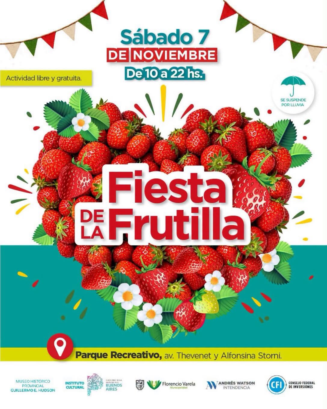 Florencio Varela se prepara para la Fiesta de la Frutilla