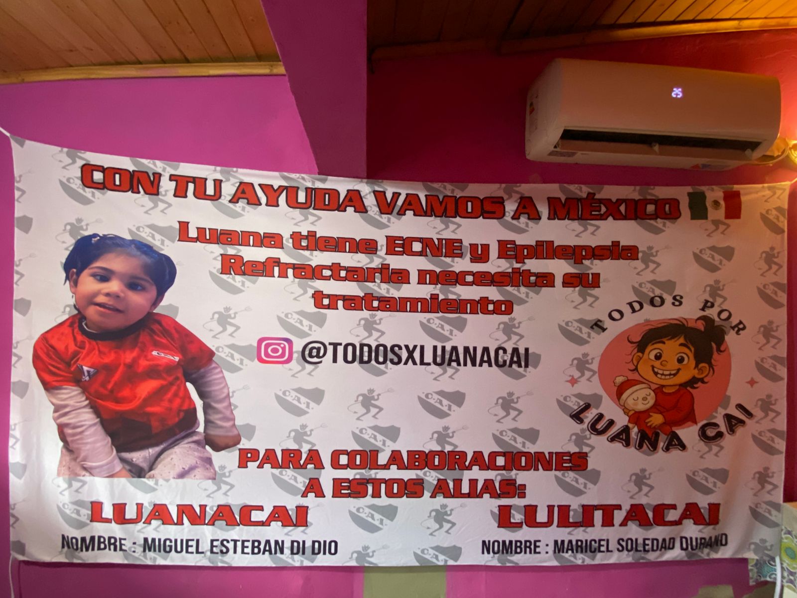 “Todos x Luana Cai”: necesitan recaudar fondos para su tratamiento en México