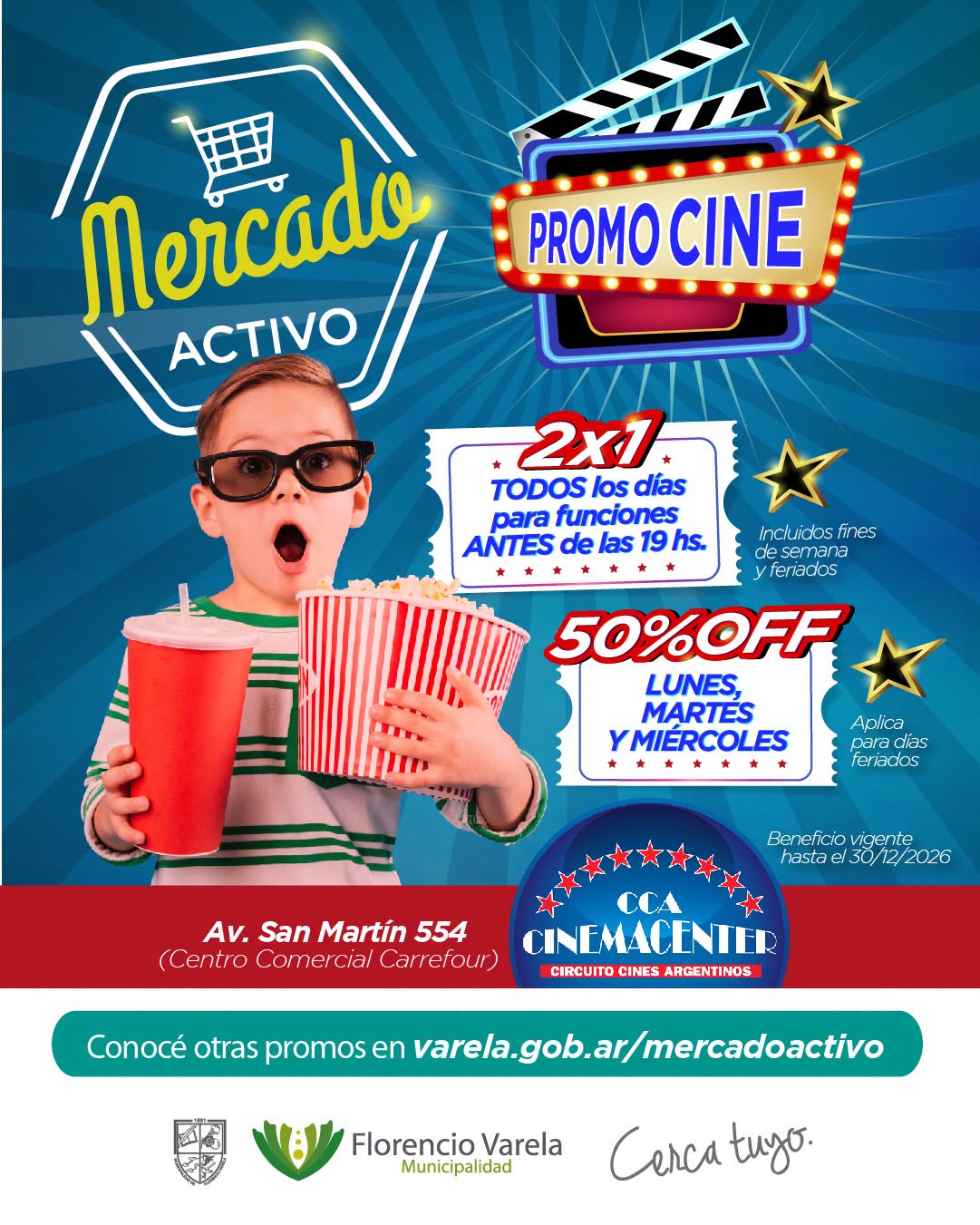 ¡Mercado Activo te trae promociones y descuentos para aprovechar en funciones de cine!