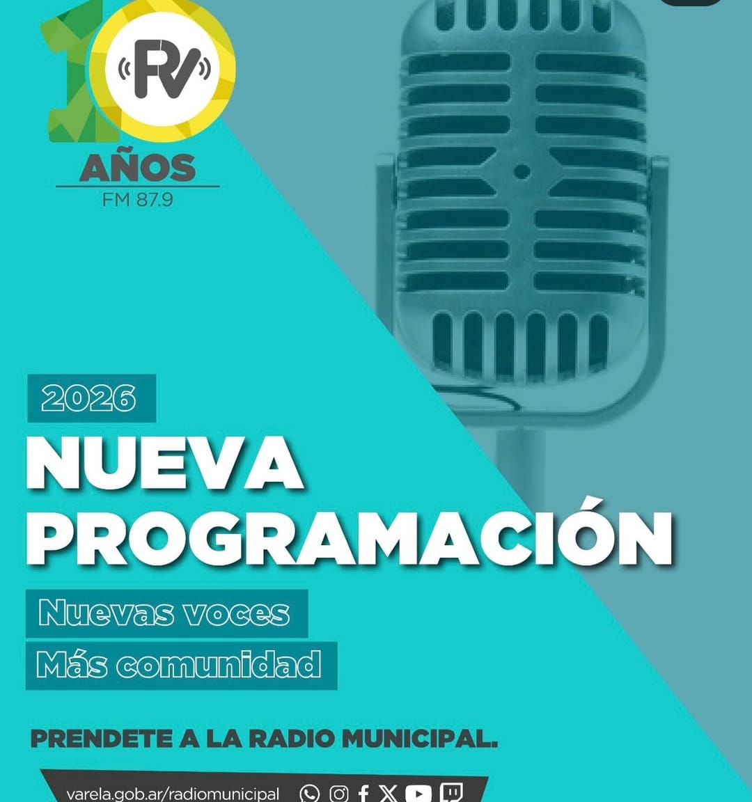 ¡¡¡Nuevas voces más comunidad: la Radio Municipal lanza su programación 2026!!!