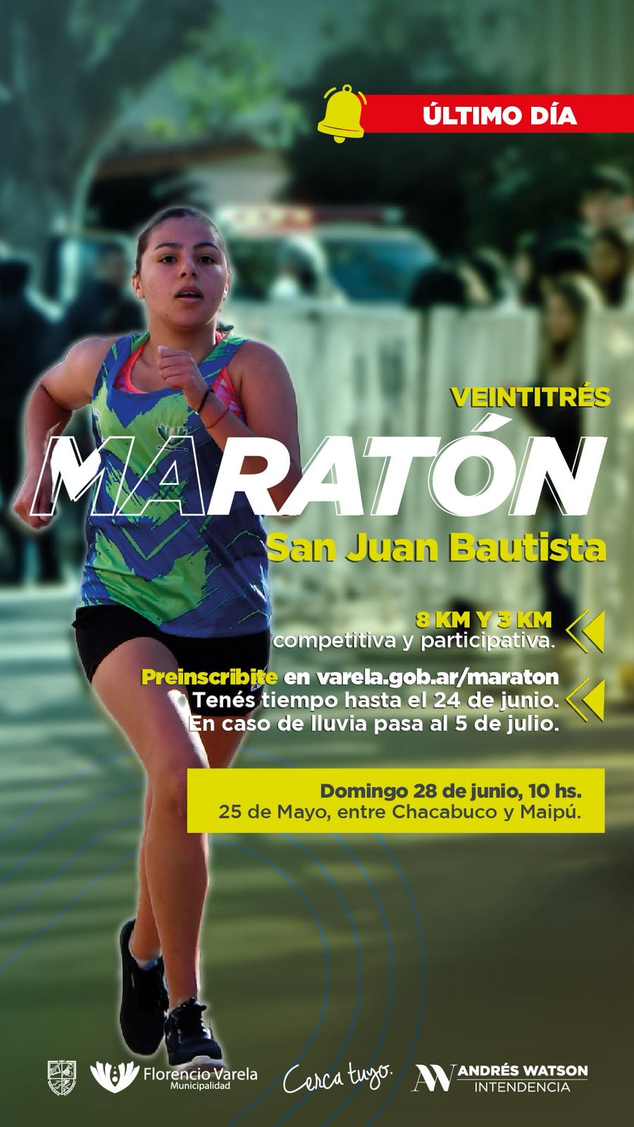 Fin de semana en Florencio Varela: la 23ª Maratón San Juan Bautista encabeza una variada agenda de actividades gratuitas