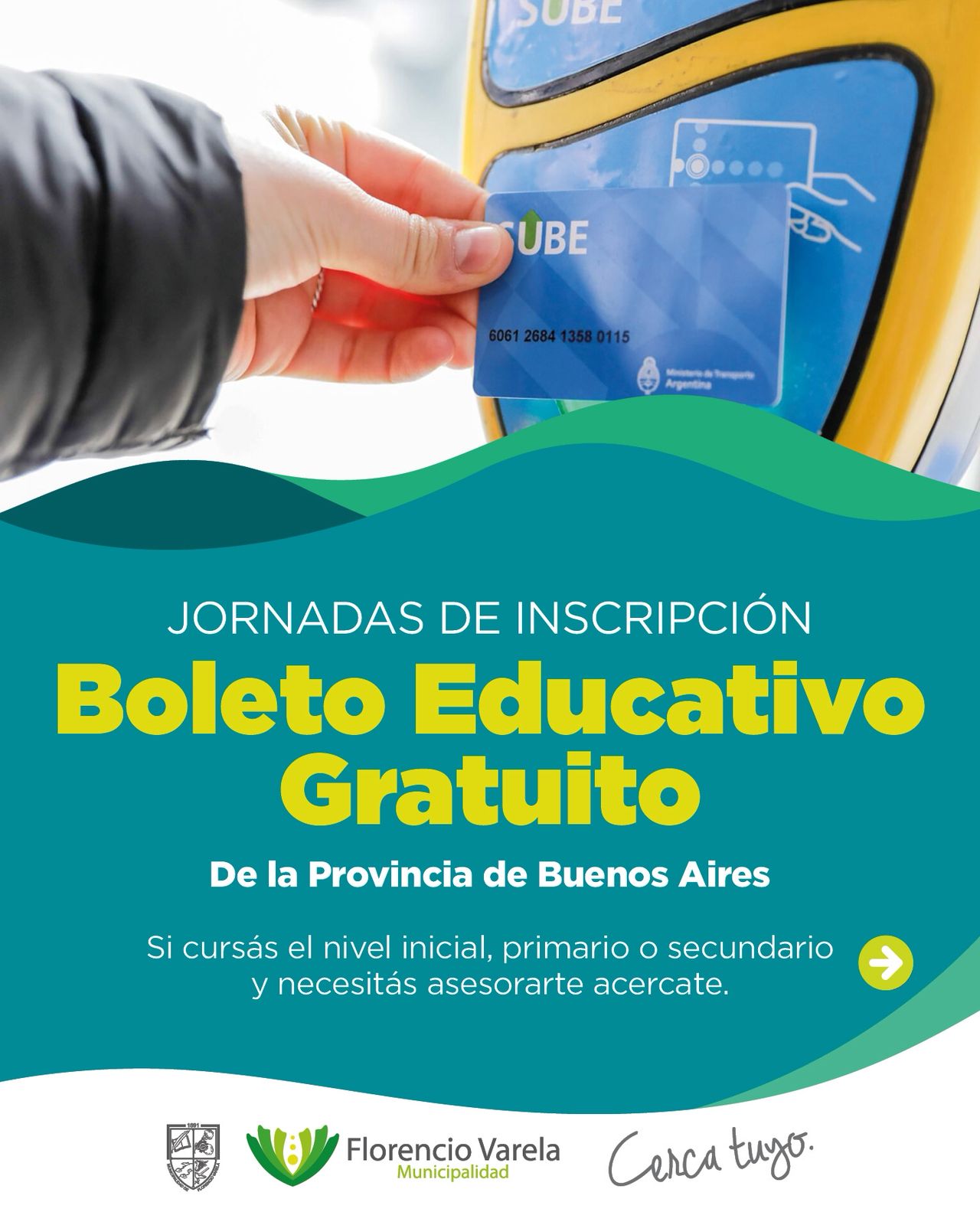 ¡Continúa la inscripción local al Boleto Educativo Gratuito de la Provincia de Buenos Aires!