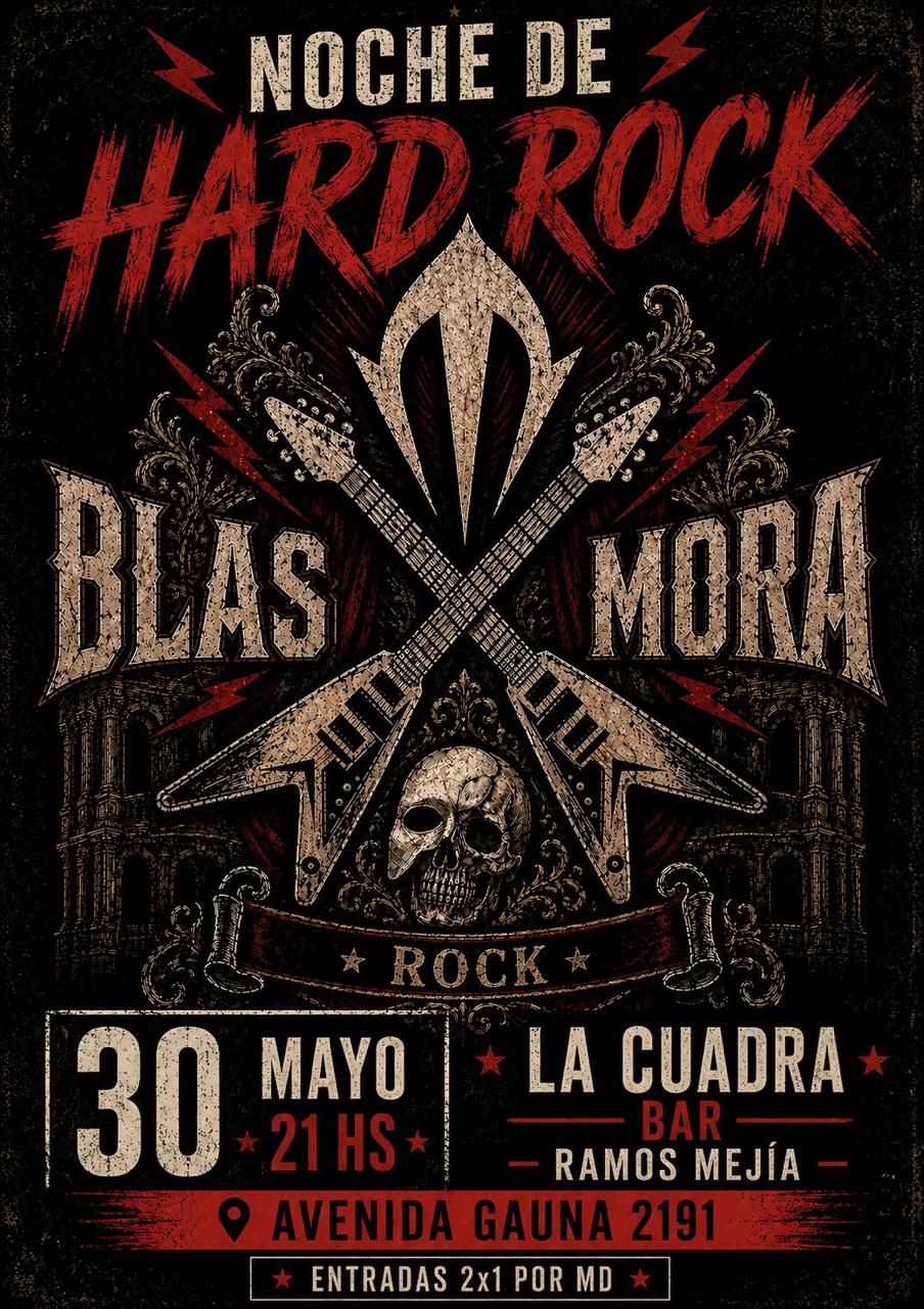 Blas Mora: rock crudo, raíces clásicas y una apuesta fiel al sonido del rock and roll
